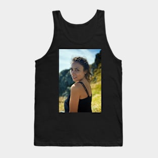 Young lady closeup outdoor Tank Top